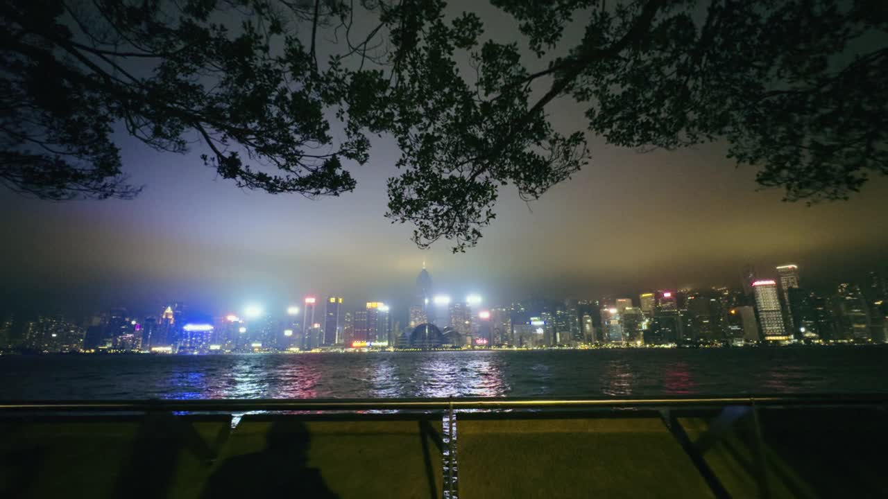 拍摄香港的夜景视频下载