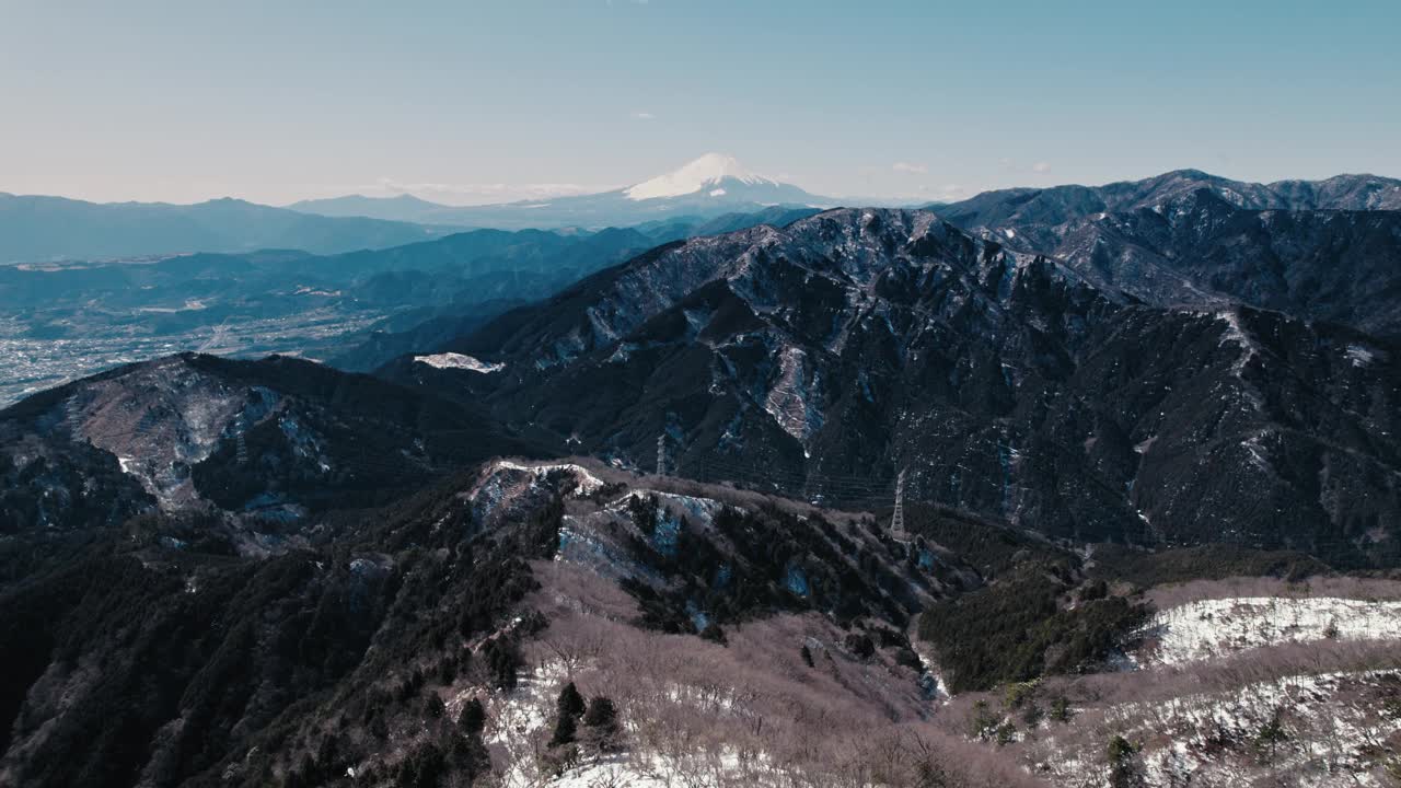 富士山景观视频素材