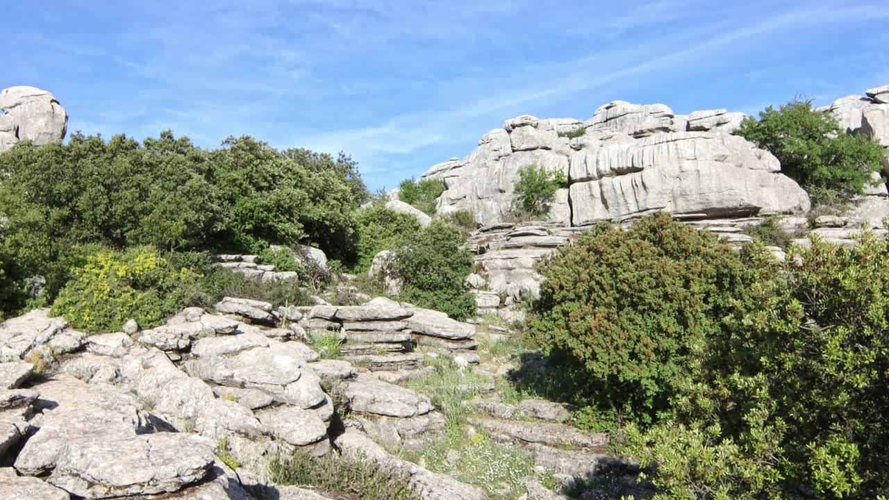 El Torcal de Antequera是位于西班牙安达卢西亚省Málaga的一个自然区域。视频下载