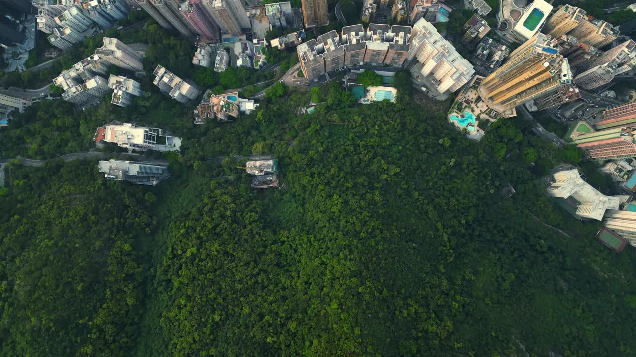 香港可持续发展城市鸟瞰图视频素材