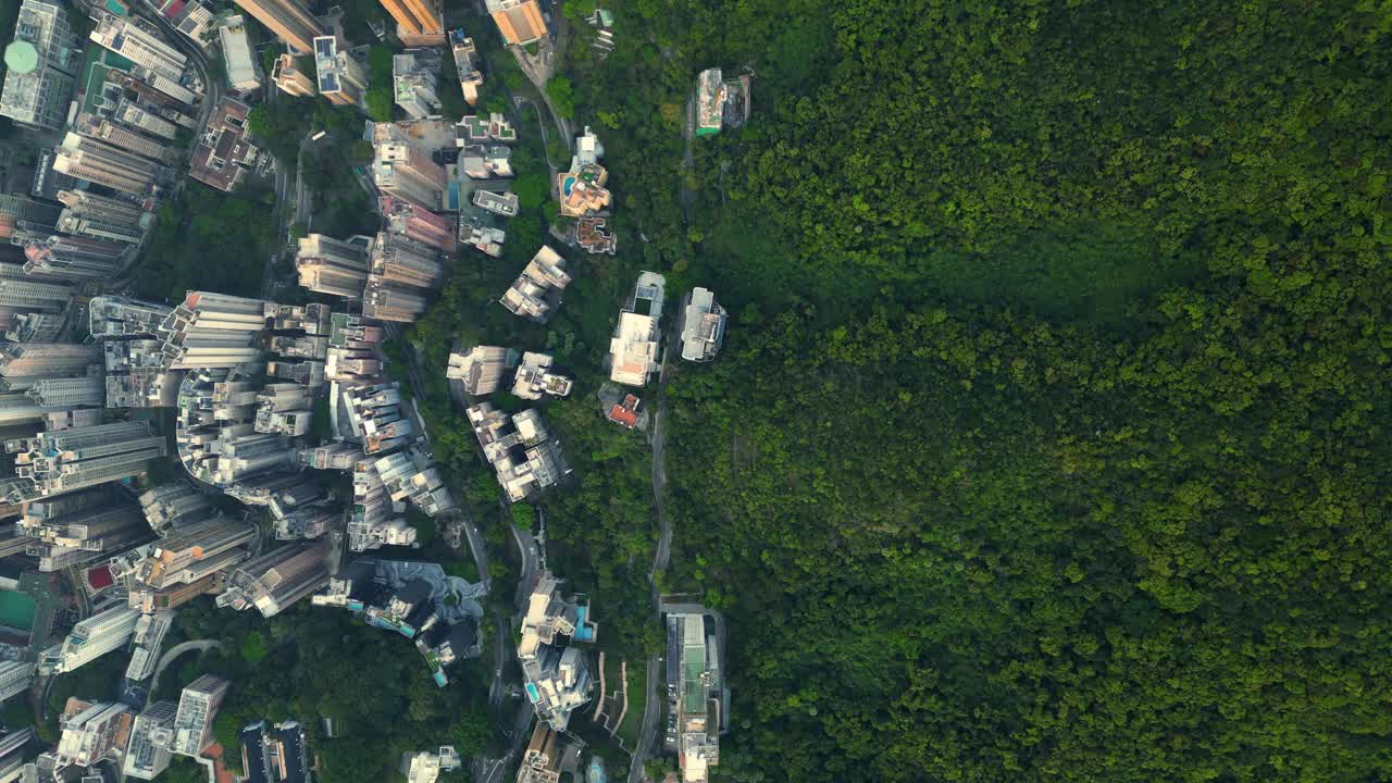 香港可持续发展城市鸟瞰图视频下载