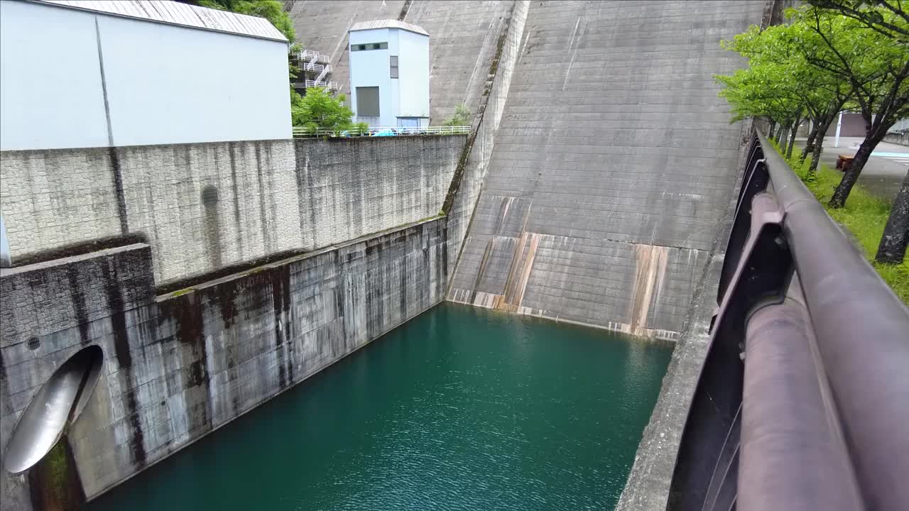 重力坝，浦山大坝视频素材