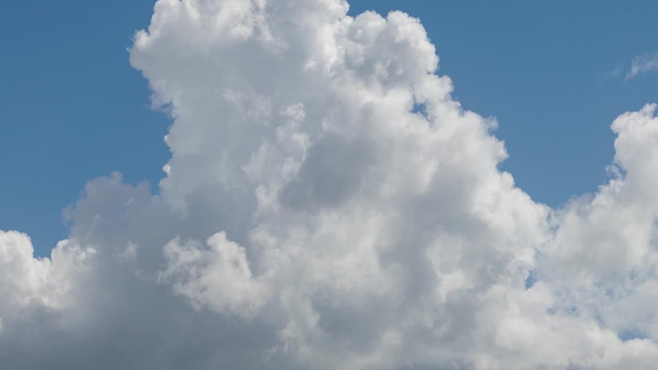 云彩在天空中漂浮的景象。视频下载