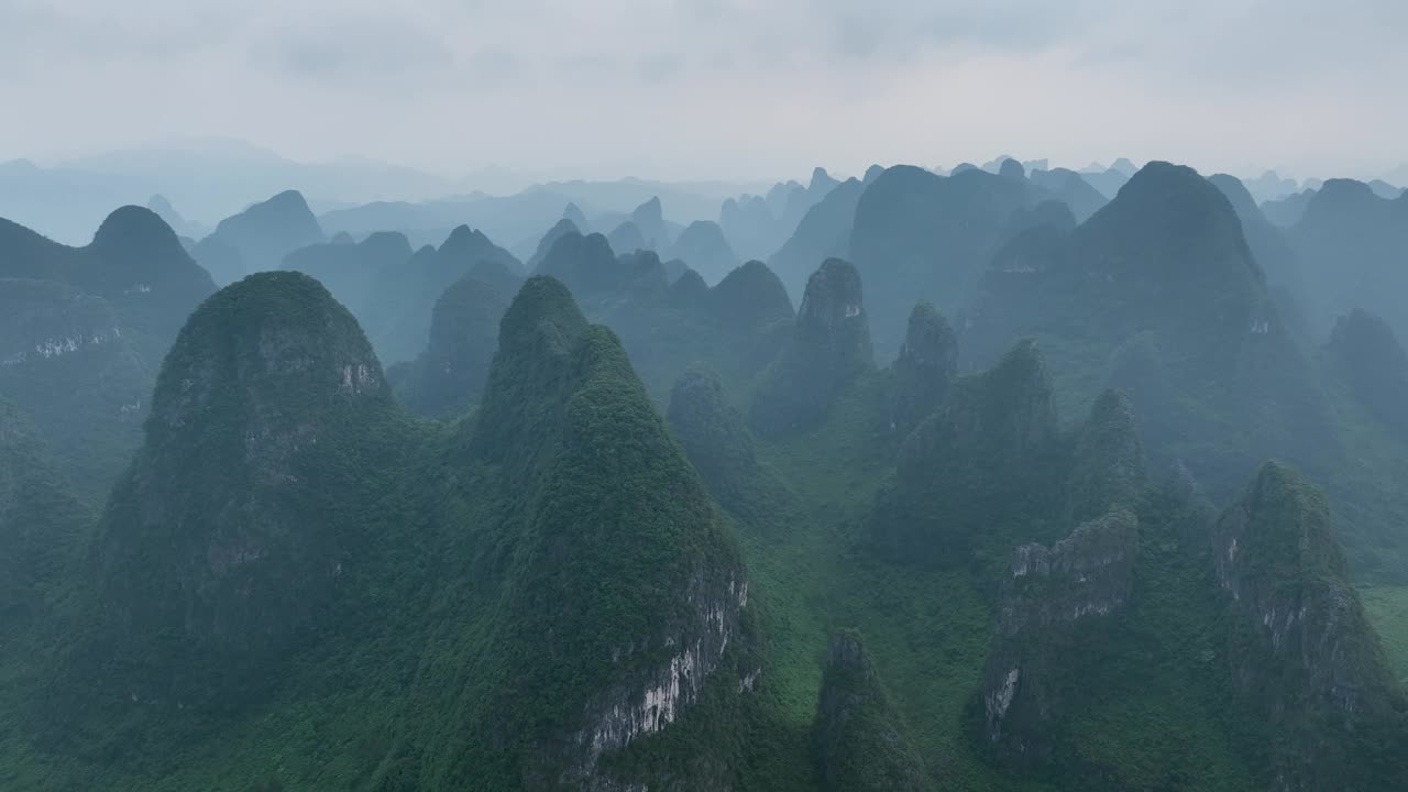 中国阳朔县美丽的风景视频下载