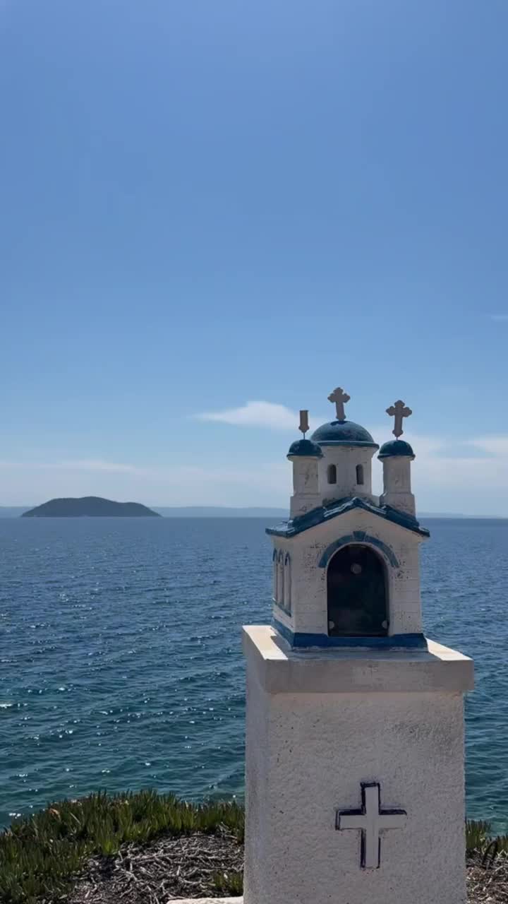 希腊风景:海岸和建筑亮点视频下载