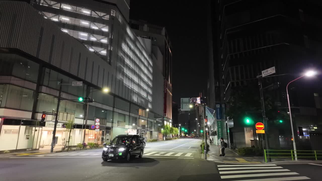 日本日本桥，夜景2024年5月视频下载