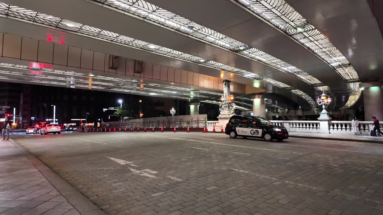 日本日本桥，夜景2024年5月视频下载