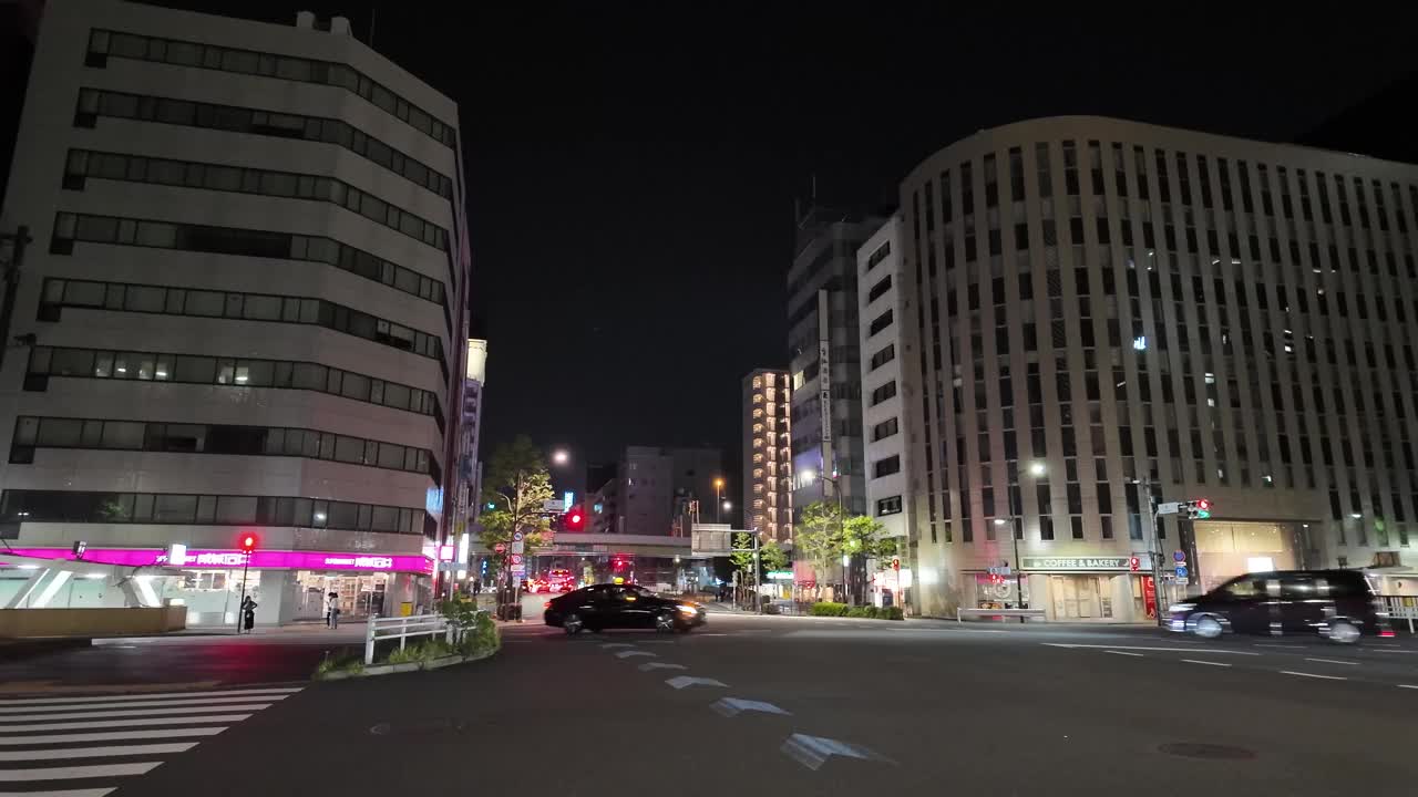 日本日本桥，夜景2024年5月视频素材