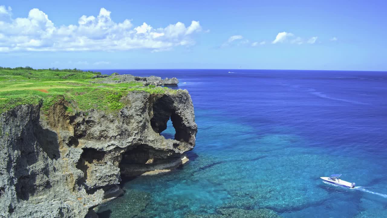 日本冲绳县万扎莫角的MS风景视频下载