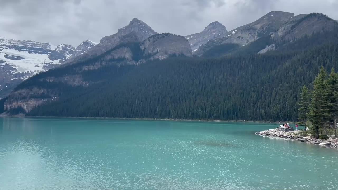 露易丝湖视频素材