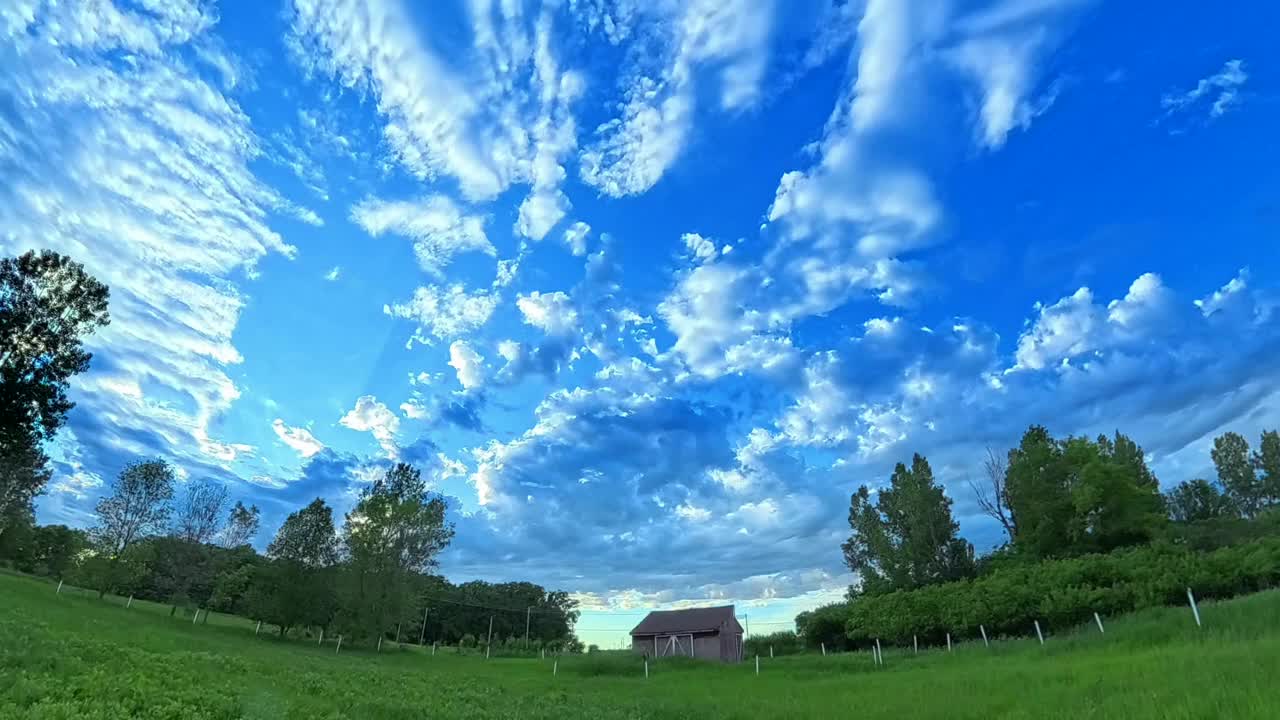 乡村的夜晚时间从黄昏到黎明视频下载