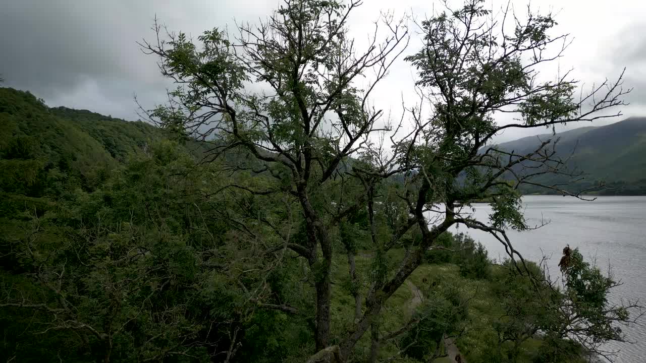 航拍-德温特湖，凯瑟克视频素材