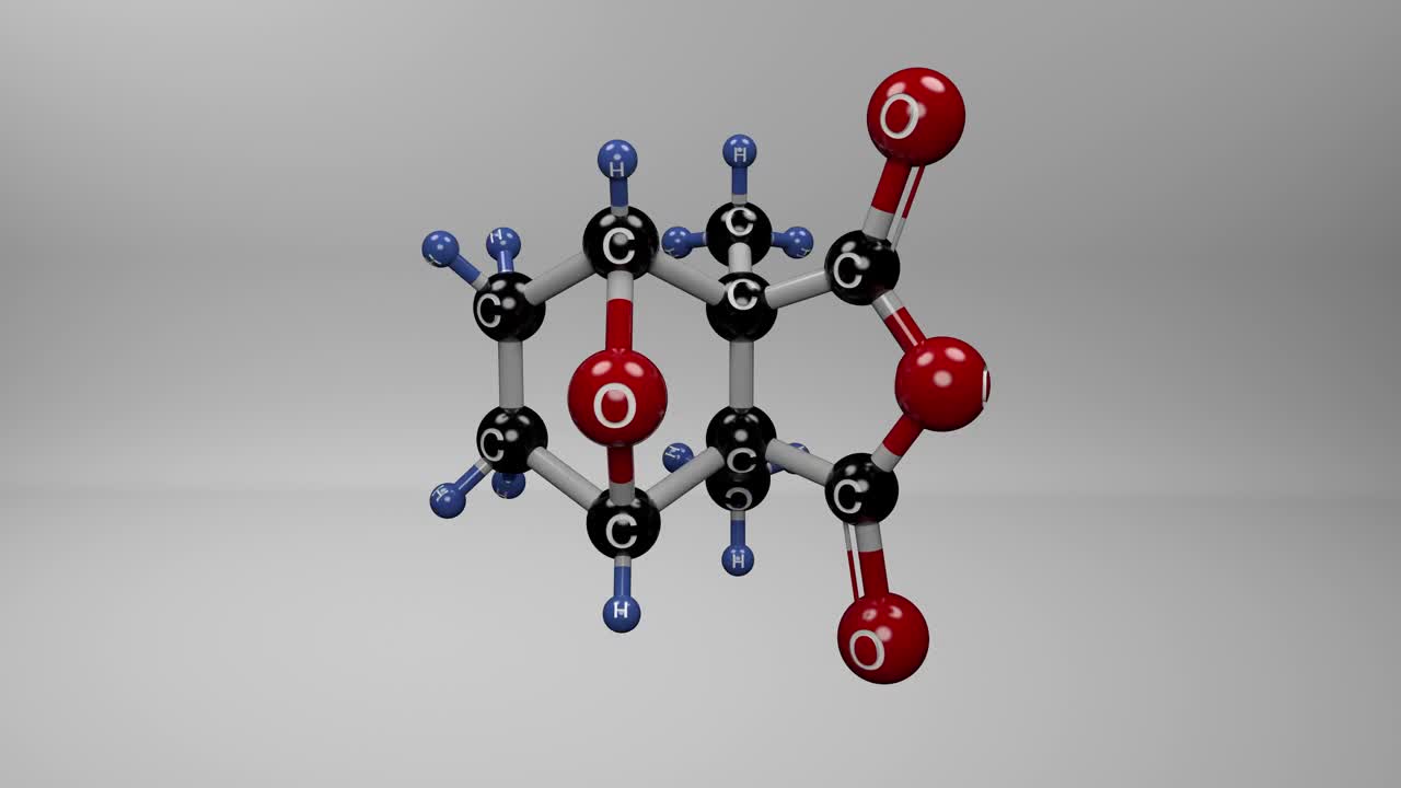 斑蝥素分子。视频下载