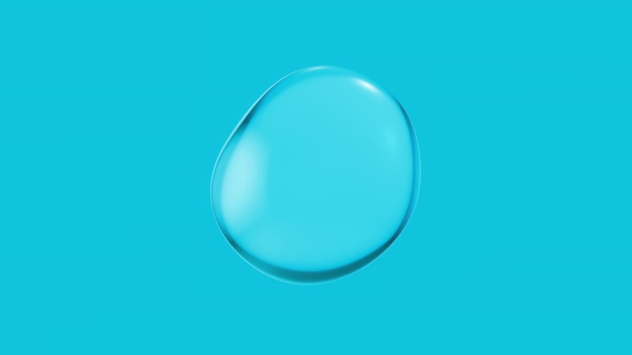 蓝色背景上的水泡视频下载