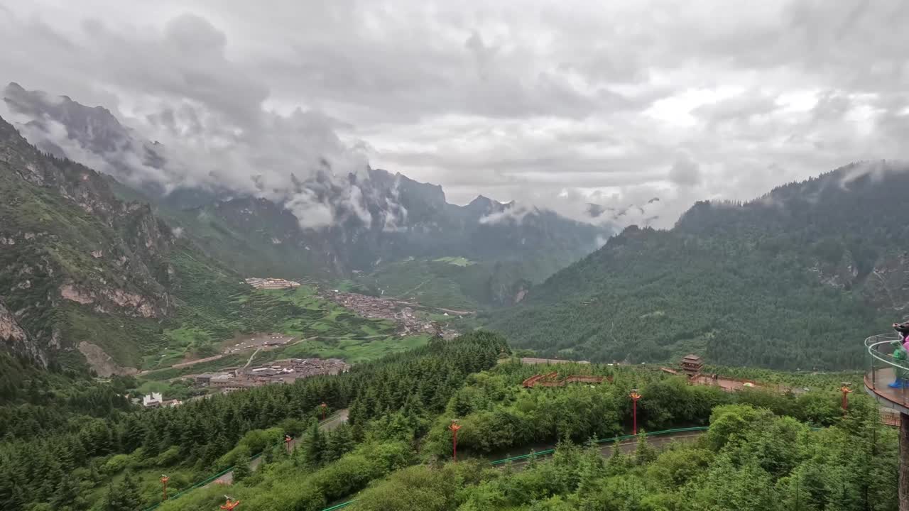 甘肃省扎加纳村视频素材