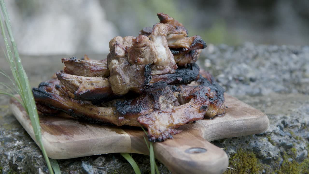 烤肉近距离，户外视频下载