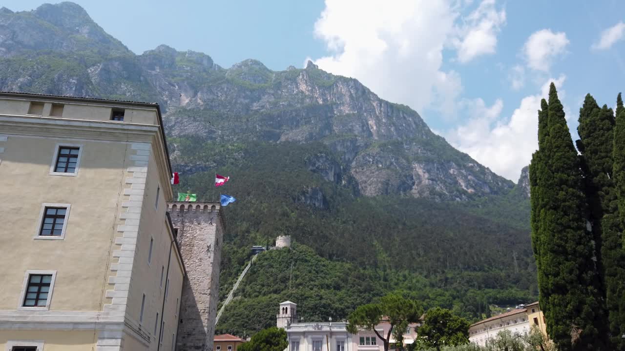 里瓦的风景，加尔达湖视频素材