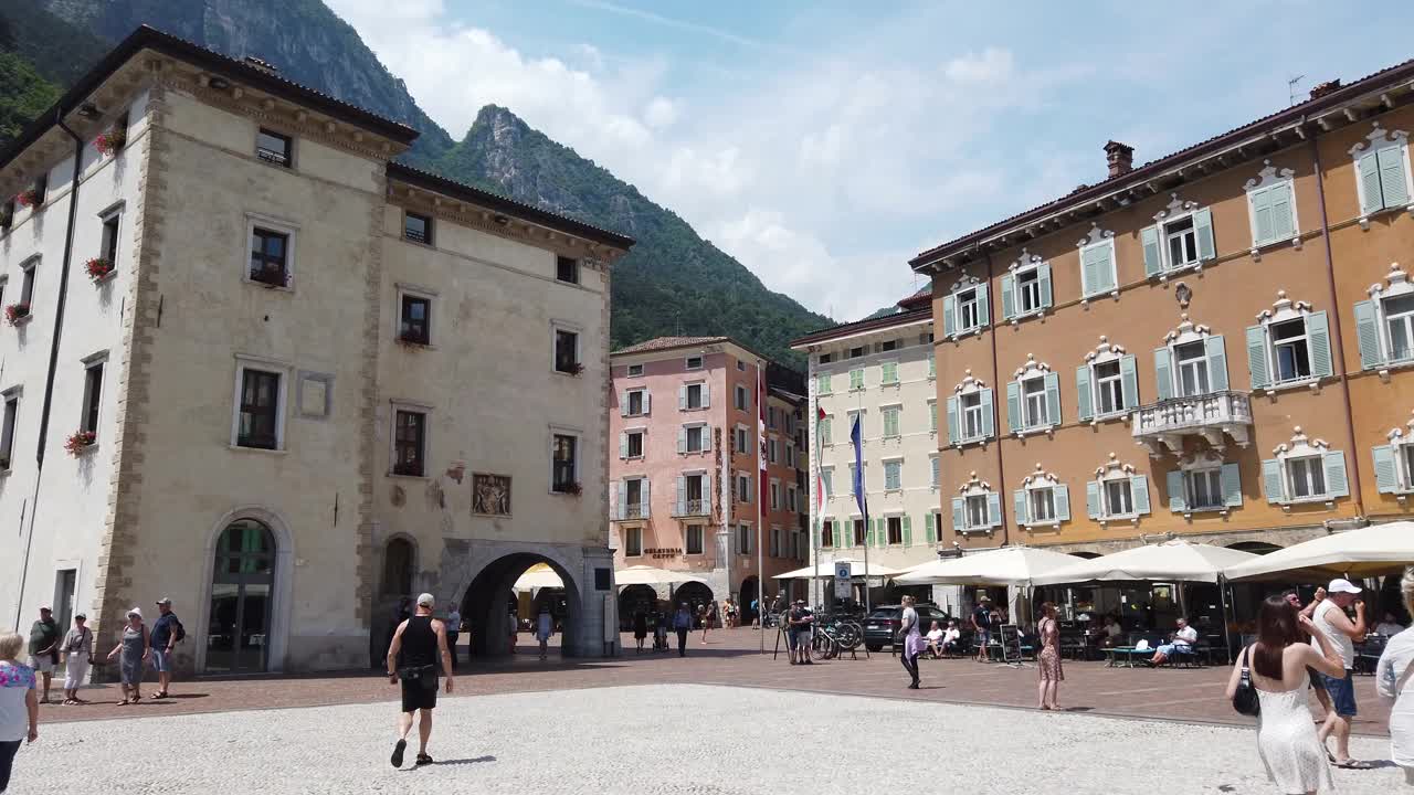 里瓦的风景，加尔达湖视频素材