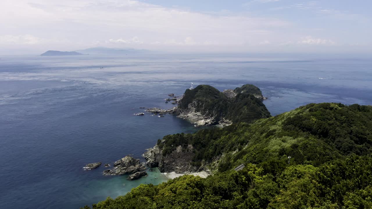 日本的萨田角(爱媛县磐田町)视频素材