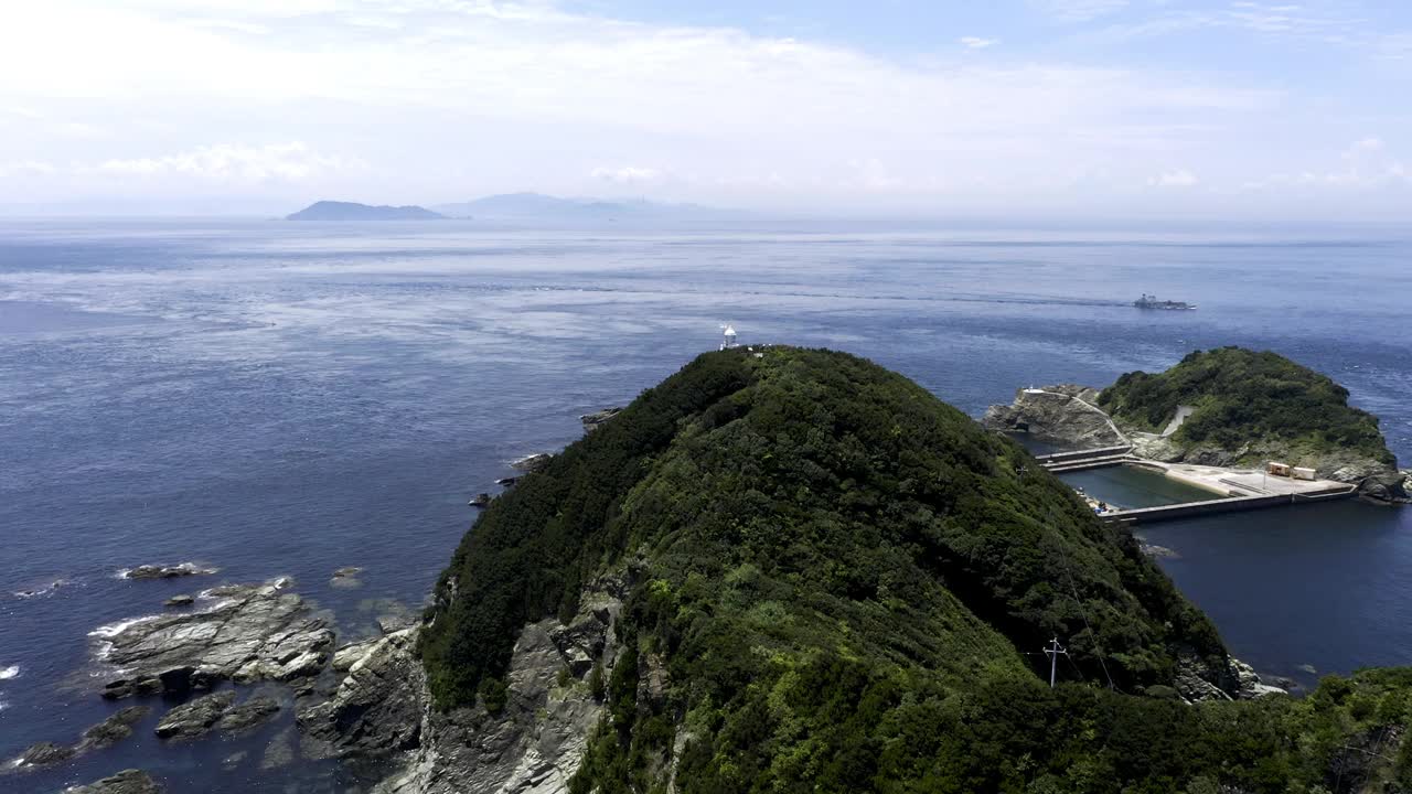 日本的萨田角(爱媛县磐田町)视频素材