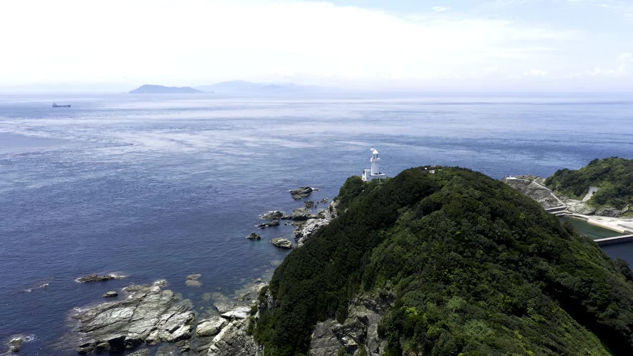 日本的萨田角(爱媛县磐田町)视频素材