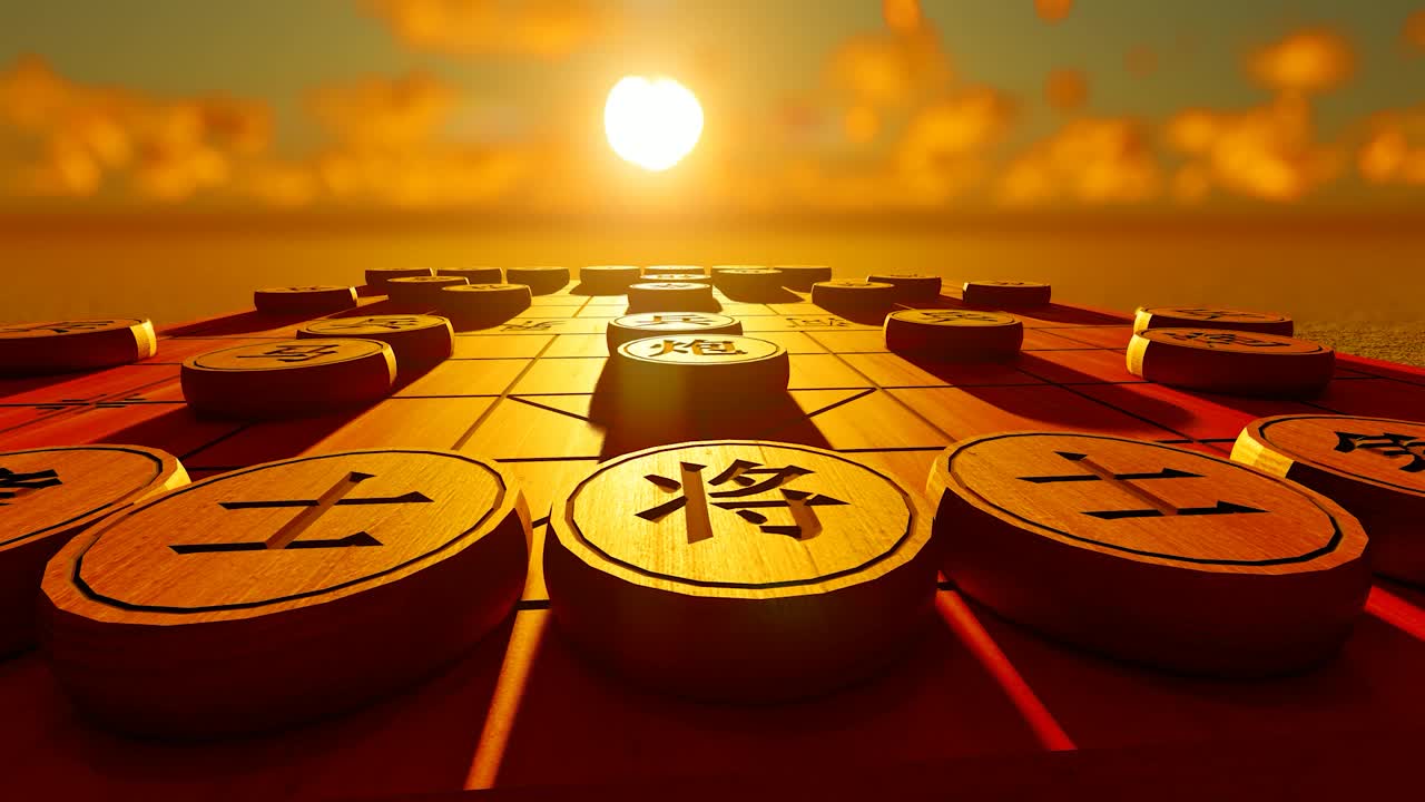 中国象棋和棋盘游戏视频素材