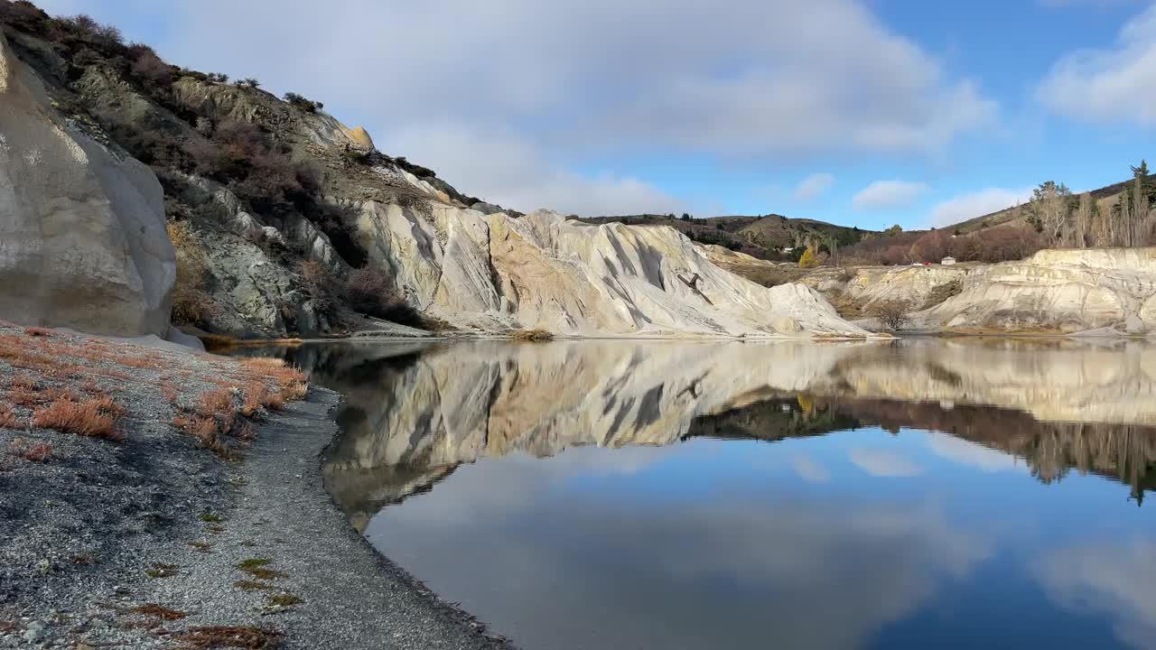 圣巴坦蓝色的湖风景视频下载