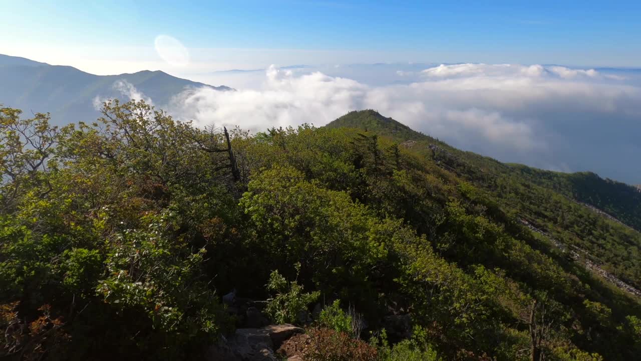 江原道、雪岳山、西丰陵山和自然风光/韩国视频素材