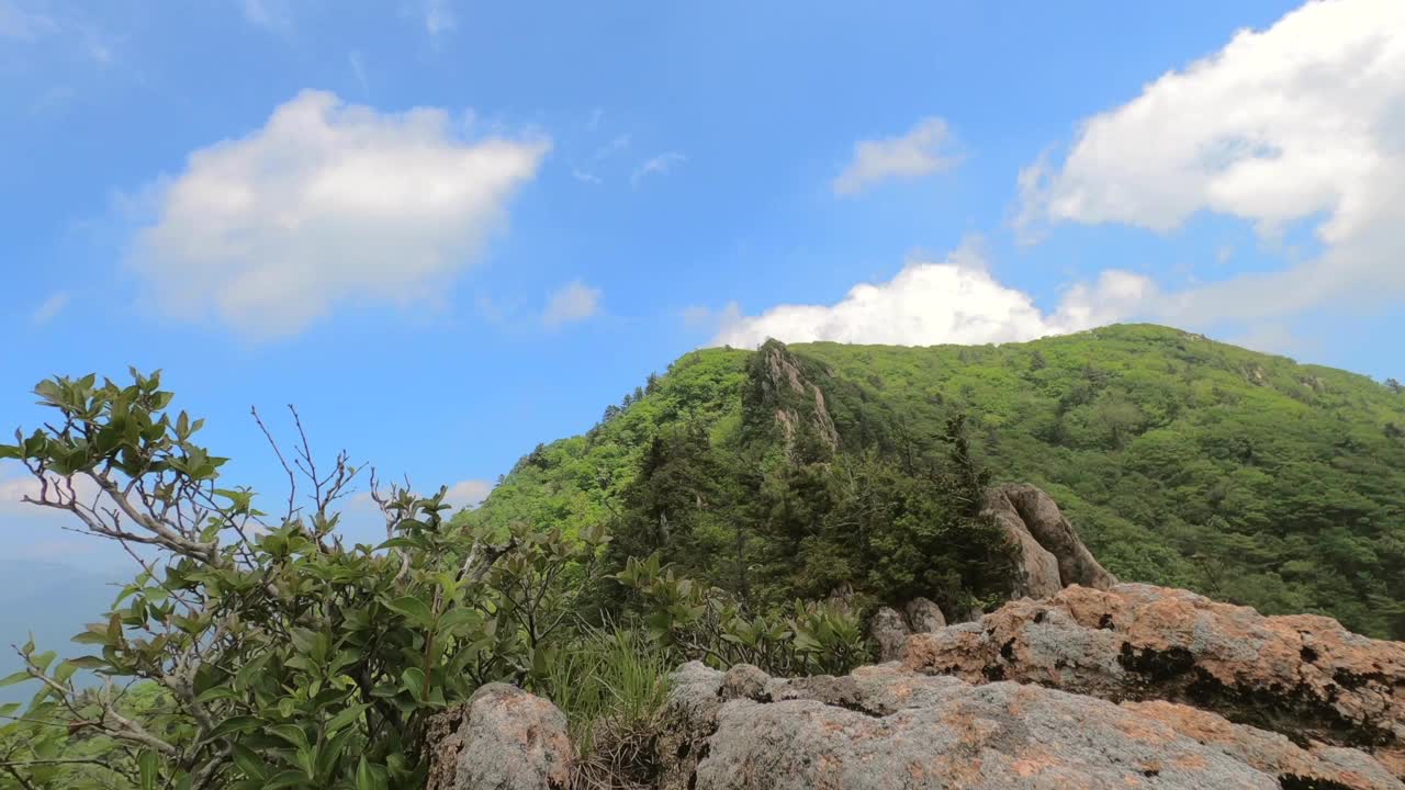 江原道、雪岳山、西丰陵山和自然风光/韩国视频素材