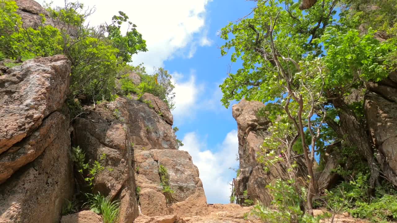 江原道、雪岳山、西丰陵山和自然风光/韩国视频素材