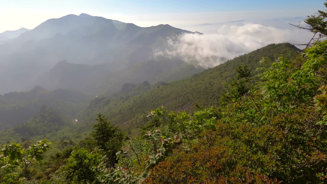 江原道、雪岳山、西丰陵山和自然风光/韩国视频素材