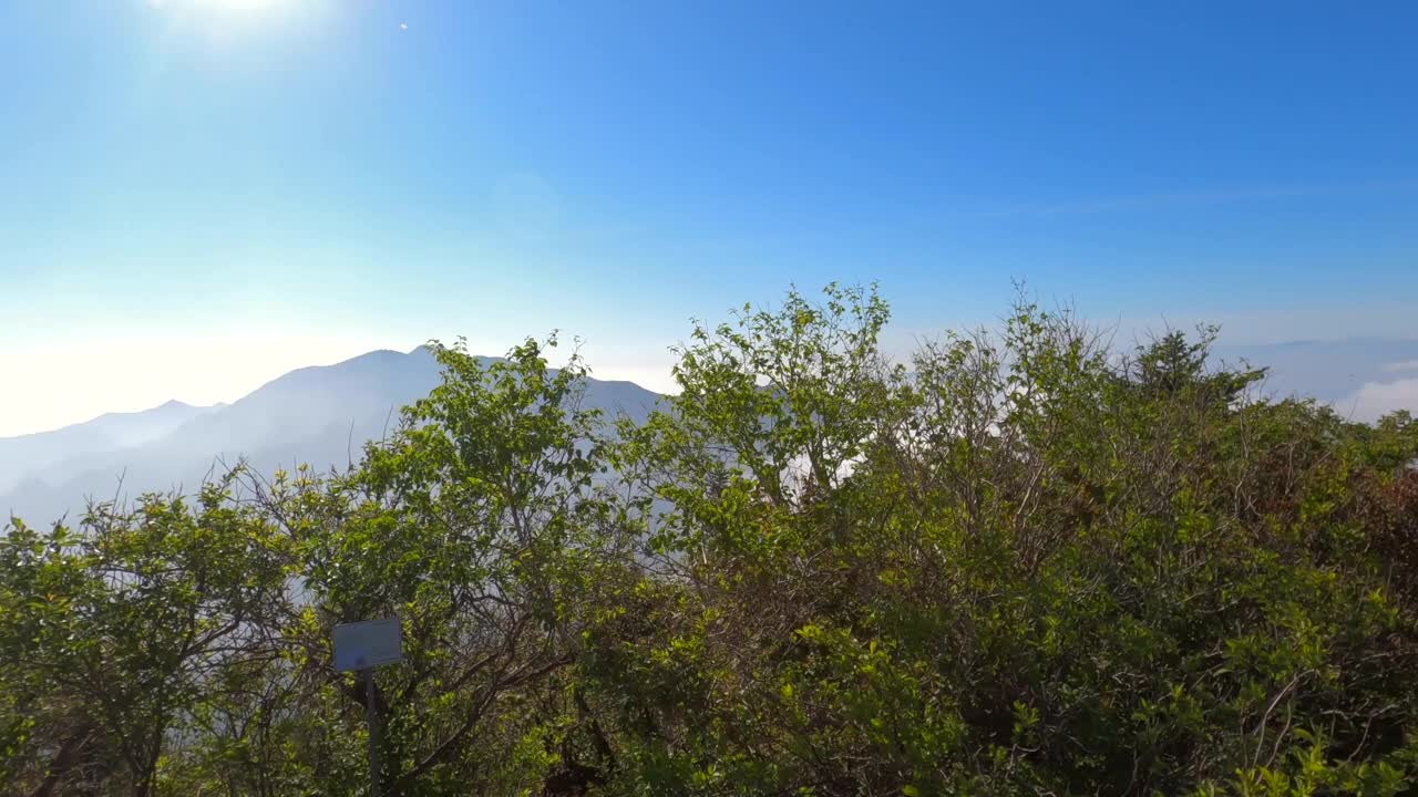 江原道、雪岳山、西丰陵山和自然风光/韩国视频素材