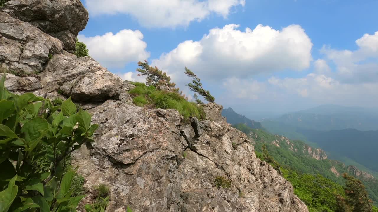 江原道、雪岳山、西丰陵山和自然风光/韩国视频素材