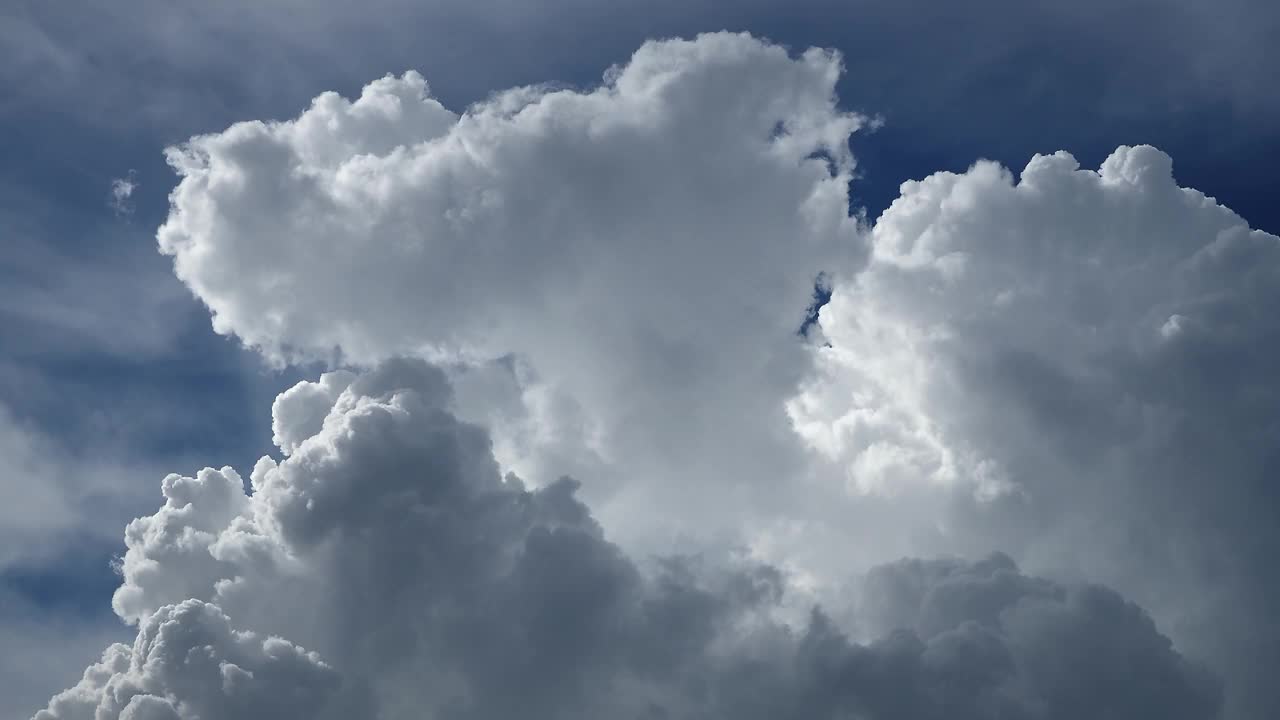 天空中云景的延时拍摄视频素材