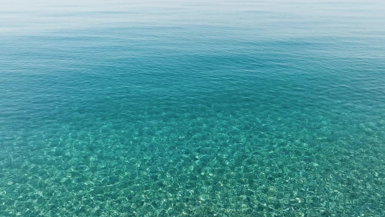 夏天加勒比海蔚蓝的海水视频素材