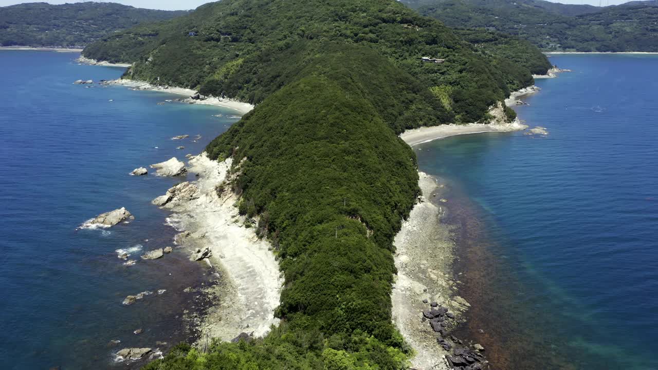 日本的美子角(爱媛县磐田町)视频素材