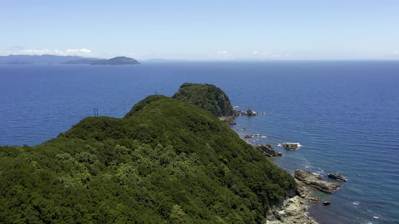 日本的美子角(爱媛县磐田町)视频素材