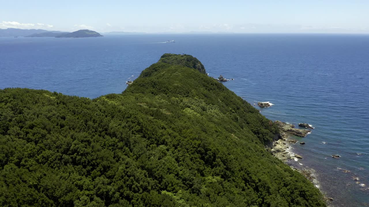 日本的美子角(爱媛县磐田町)视频素材