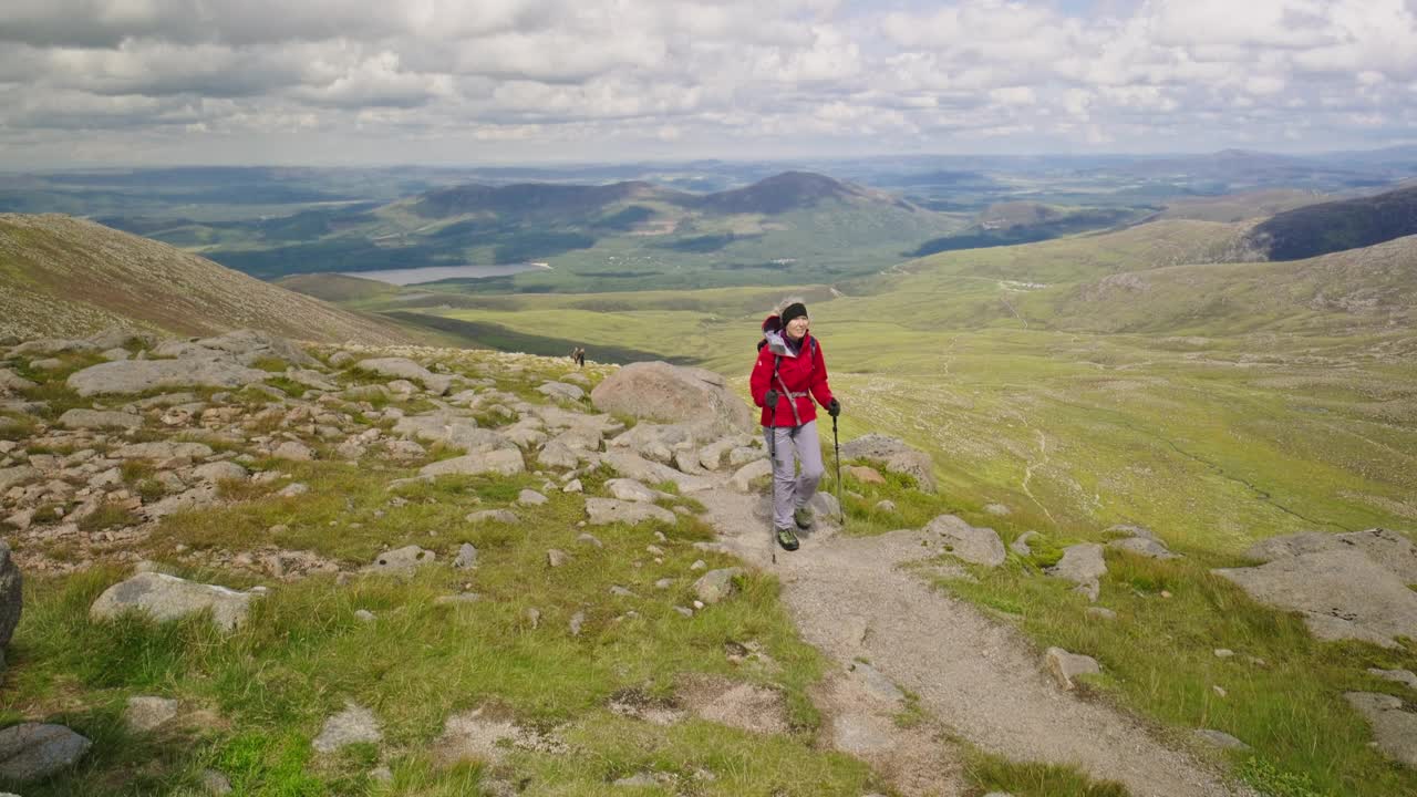 苏格兰Cairngorms的Ben MacDui小路视频下载