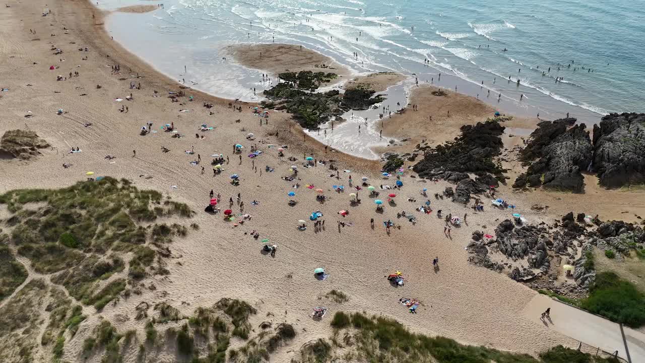 夏天的海滩视频素材