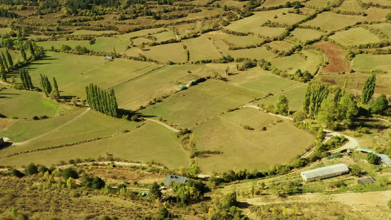 高山种植园的鸟瞰图视频下载