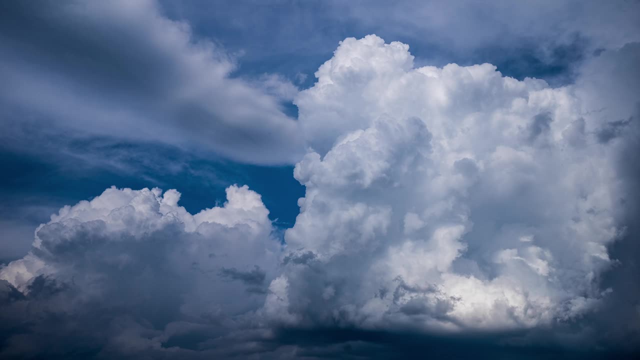 雨云延时4K。风暴天空快速运动。视频下载