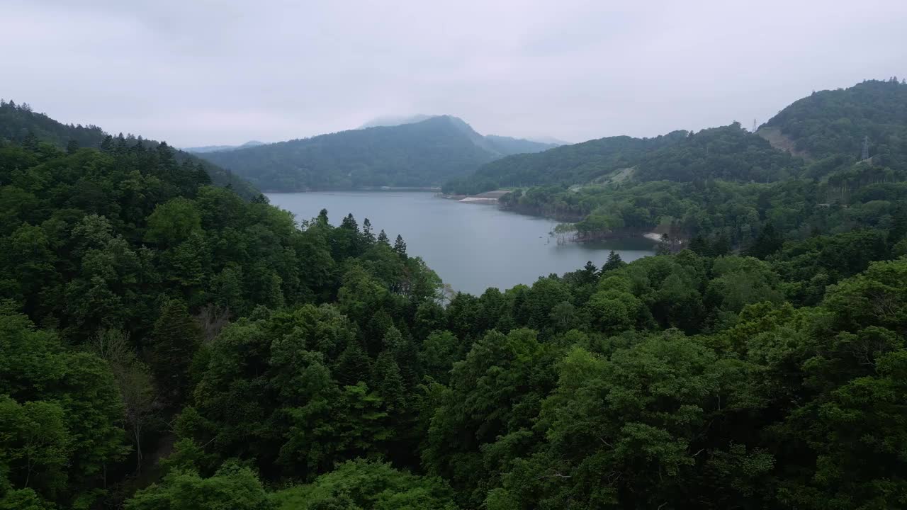 日本北海道的桂泽湖视频素材