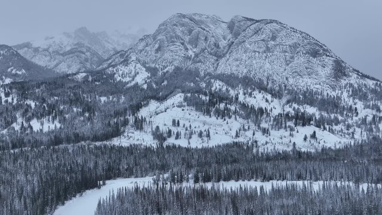 班夫的冬季景观视频素材