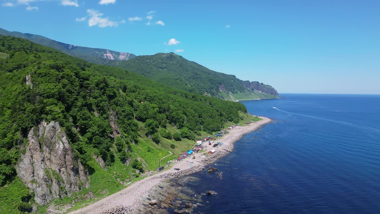 在日本的知子半岛海岸线视频下载