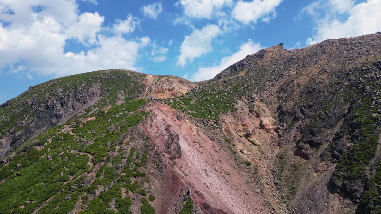 无人机拍摄的北海道密干火山视频下载