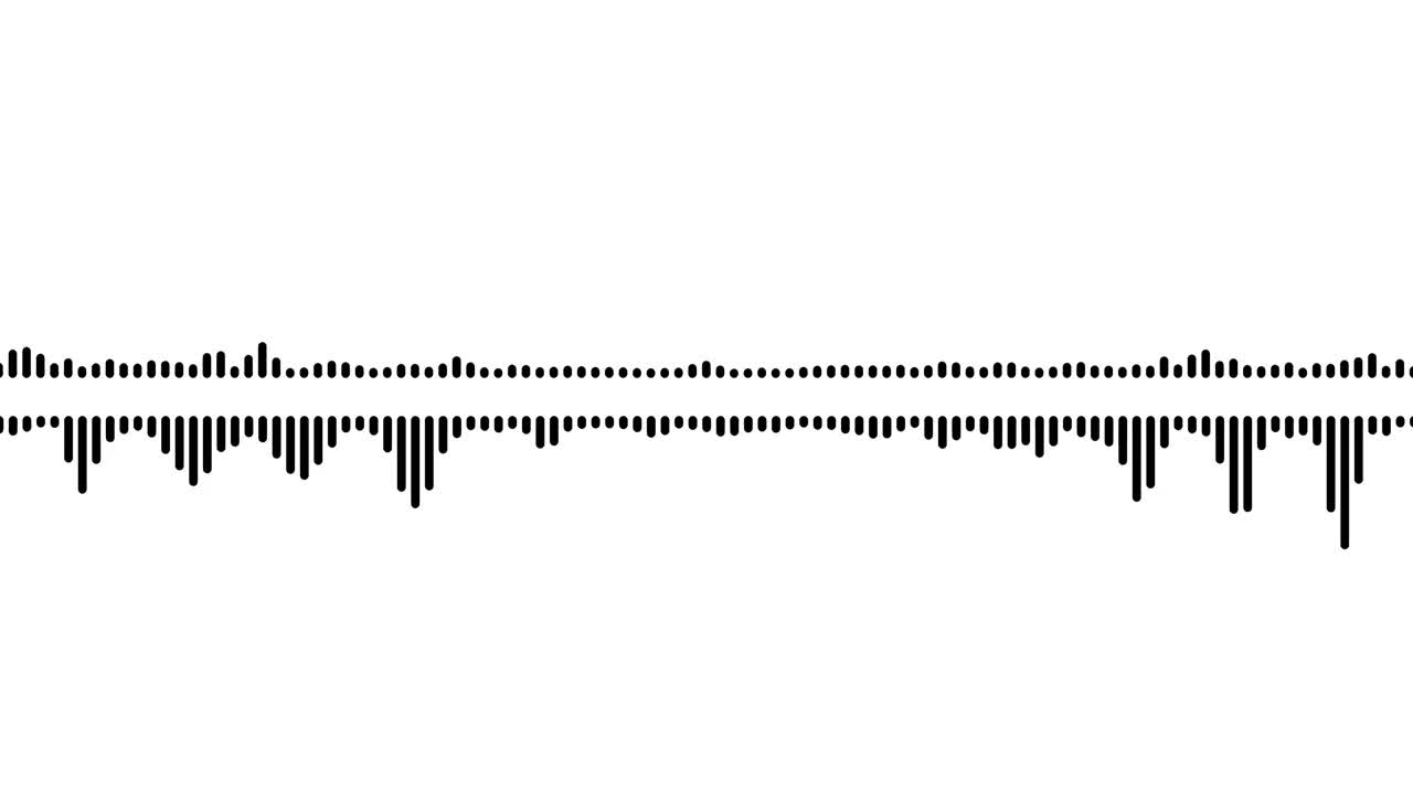 音频波形均衡器视频素材
