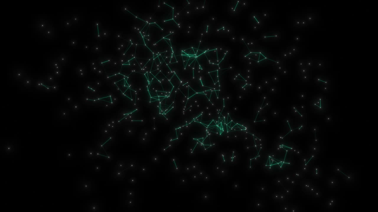 数字高科技网络技术、大数据、人工智能商业金融背景。视频素材