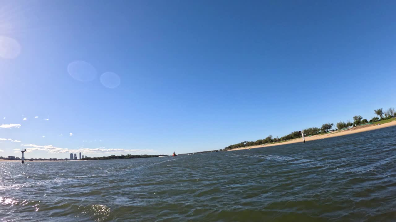 风景优美的黄金海岸海滩景观视频素材