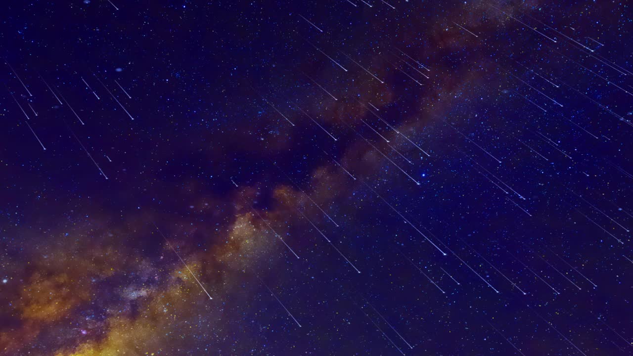 浪漫的星空银河流星雨视频下载